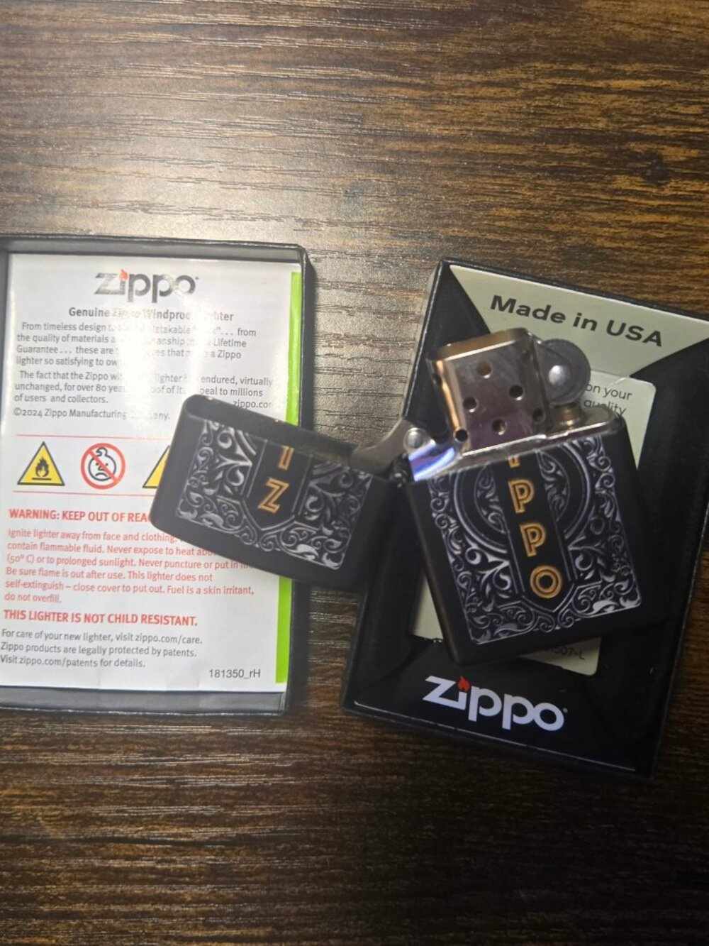 Engraved Zippo